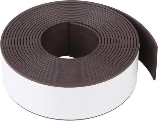 Velleman Flexibele Magneetstrip - Zelfklevend - 300 x 2,5 cm - Zwart