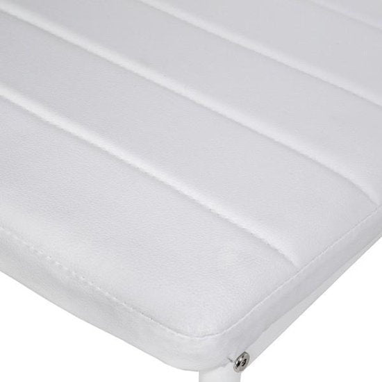 tectake® - 4 stuks eetkamerstoel , wit , eetkamerstoelen 401845