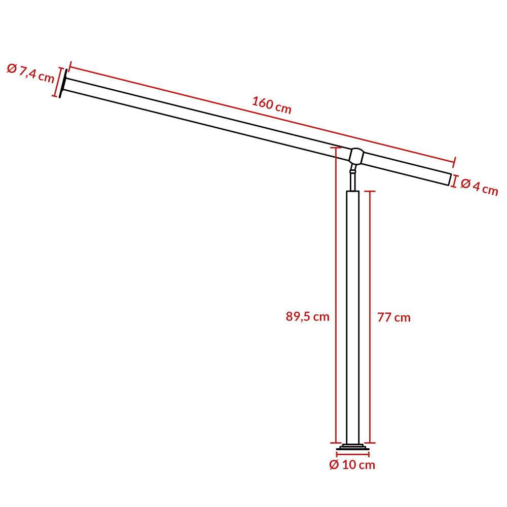 Monzana Trapleuning 160 cm – Roestvrijstaal Incl. Montagehandleiding