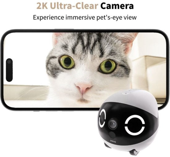 Enabot ROLA Mini - Intelligent Robot voor Huisdieren - 2304x1296 Camera - 5000 mAh Batterij