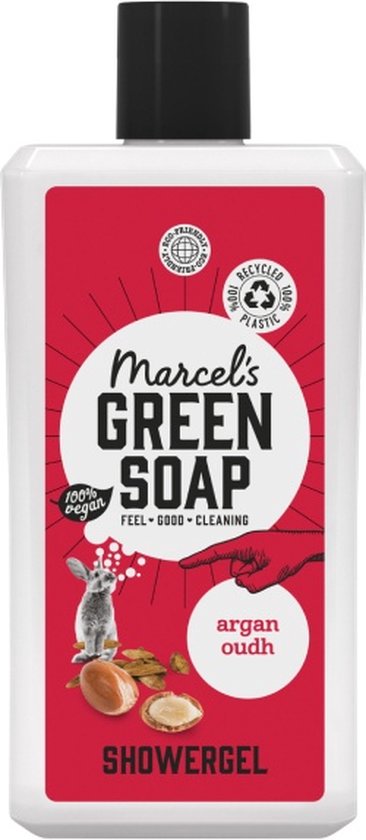 Marcel's Green Soap Douchegel Argan & Oudh 1-Stuk 300 ml – Bruin/Goud – 93% Natuurlijke Ingrediënten