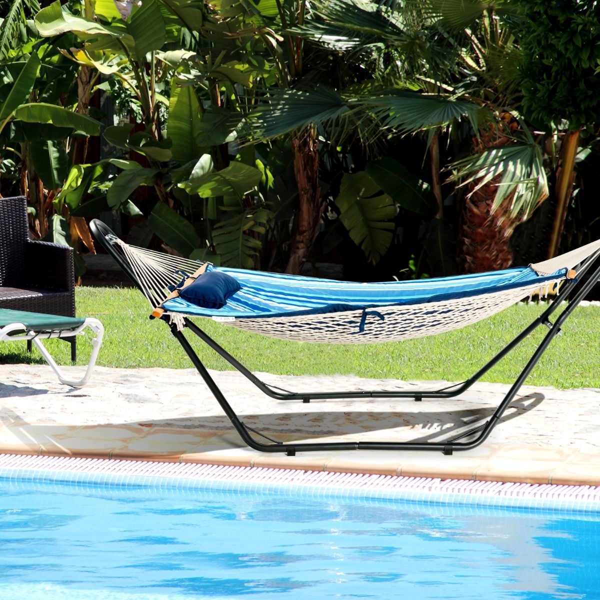 Coast Hangmatstandaard - Max. 200 kg - 270 x 100 x 110 cm - Zwart