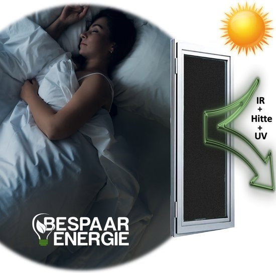 Homewell Verduisteringsdoek 45x200cm - Raamfolie Verduisterend - Blackout - Anti Inkijk, Isolerend en Zonwerend - Herbruikbaar - Statisch – Zwart
