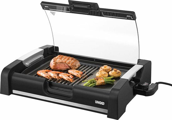 Unold Barbecue Tafelgrill Elektrisch Controlelampje Zwart