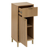 5five Low Cabinet Tasso - Bamboo, MDF, 33 x 28 x 80 cm
