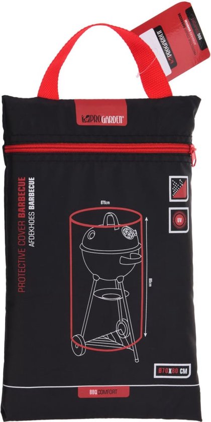 ProGarden luxe rechthoekige BBQ hoes - 125x62x95 cm - Met opbergtas