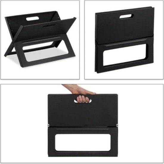 BBQ Collection Tafel BBQ Houtskool - Camping BBQ - Opvouwbare en Draagbare Barbeque - Barbecue met Losse Vuurschaal en Grillrooster - 46 x 36,5 x 28 cm