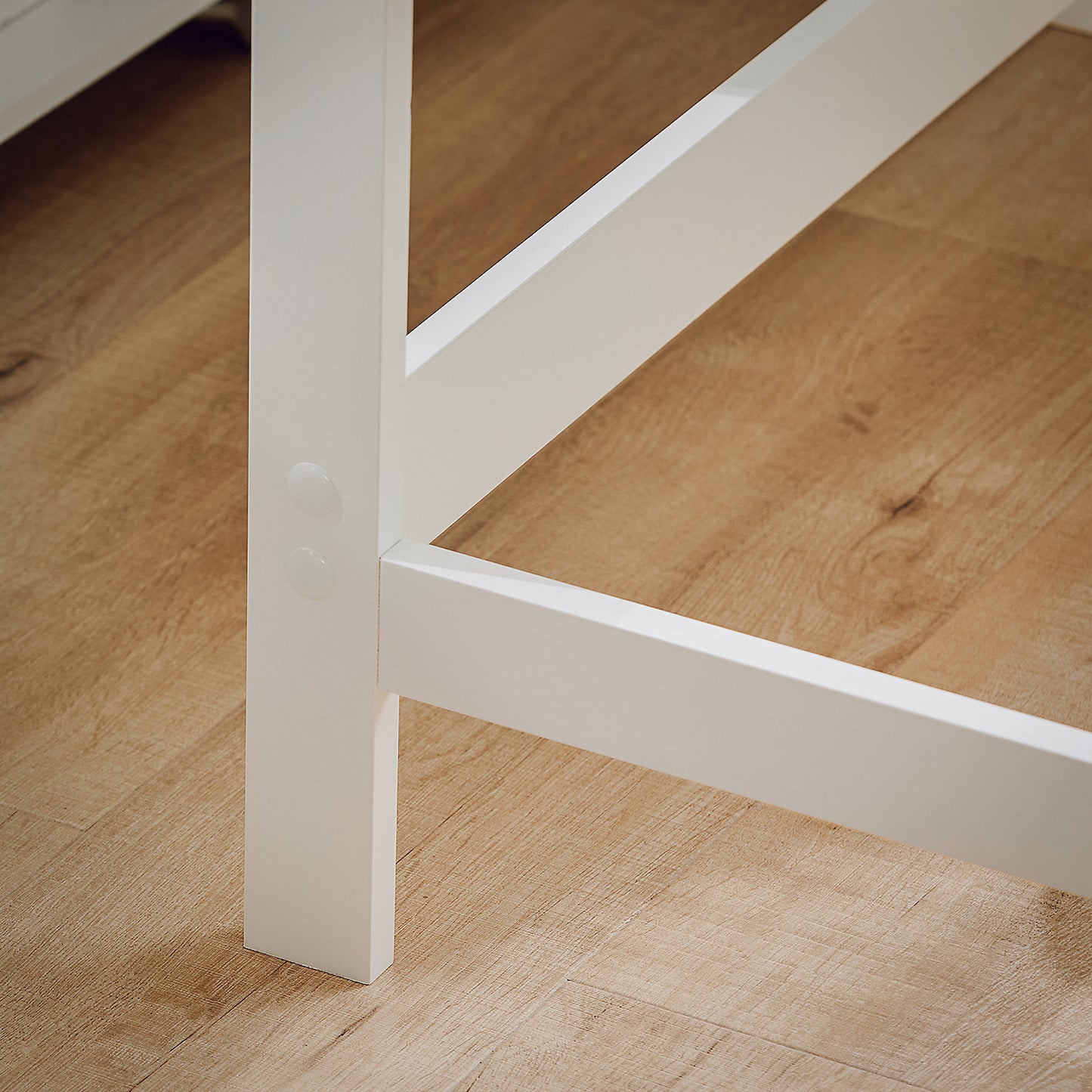 SoBuy Bureau / Home Office Desk – Wit Houten Design met Ruim Werkblad