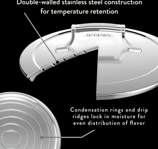 Saveur Selects Voyage Kookpan met Deksel - Tri-Ply RVS - 22 cm