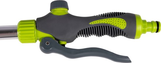 Kinzo Sproeikop Tuinslang - Irrigatiesysteem - 66 x 9 x 3.5 CM - met 27 Irrigatiegaten - 1/2 Connector voor Tuinslang - Groen/Grijs