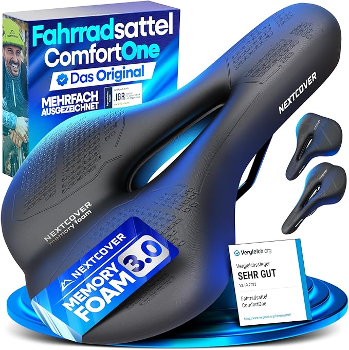Nextcover Fietszadel - Memory Foam - Ergonomisch - Trekking