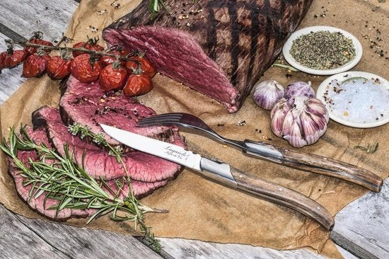 Laguiole Style de Vie Steakmessen Luxury Line - 6-delig - Olijfhout