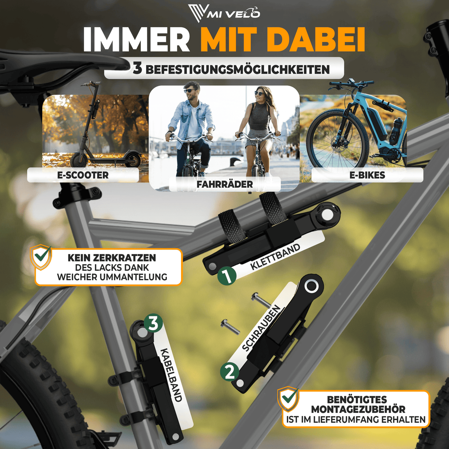 MIVELO Fietsslot NEXUS - Met Cijferslot - Extreem Robuust RVS - 120 cm - Zwart