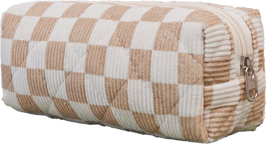 SC Travel Essentials - 3-delige Make-up Tas Set - Eco-vriendelijk Katoen - Gewatteerde Gebloemde Organizers - Ruim, Duurzaam en Ideaal voor Reizen