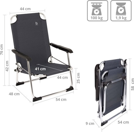 Bo-Camp - Strandstoel - Copa Rio - Beach - Graphite