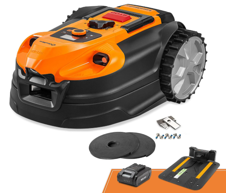 LawnMaster VBRM18AMIDR Robotmaaier - Geel - 72,5 x 42,5 x 32,3 cm - Tot 500 m²