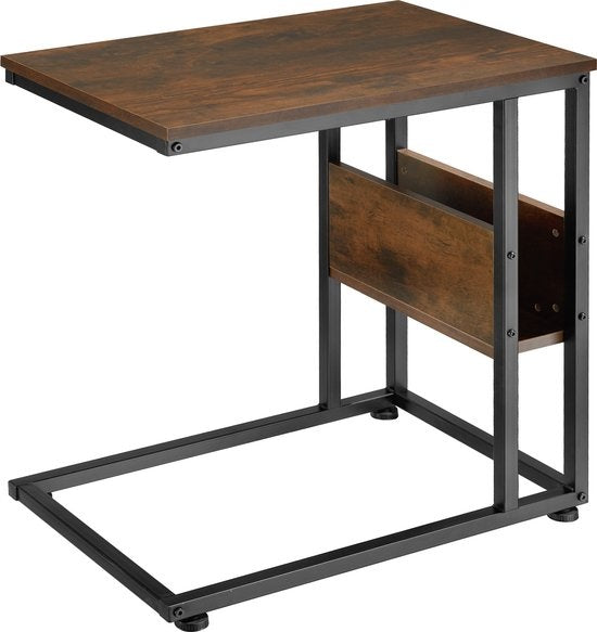 tectake® - Bijzettafel Wigan industrial dark- afm. 55 x 36,5 x 60 cm - 404277