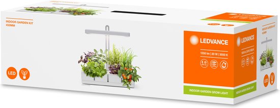 LEDVANCE Armatuur: voor alle oppervlakken, Indoor Garden KIT 45- WT / 2- W, 22-…24- V, stralingshoek: 11-, Neutraal Wit, 355- K, body materiaal: plastic/roestvrij staal, IP2-