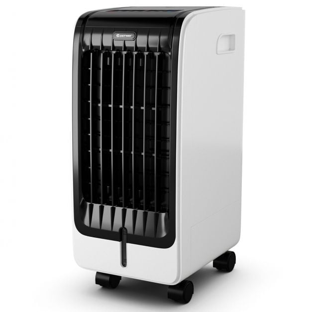Coast 3-in-1 Mobiele Luchtkoeler 75 W – 6 L – 32 x 25 x 57 cm – Zwart en Wit