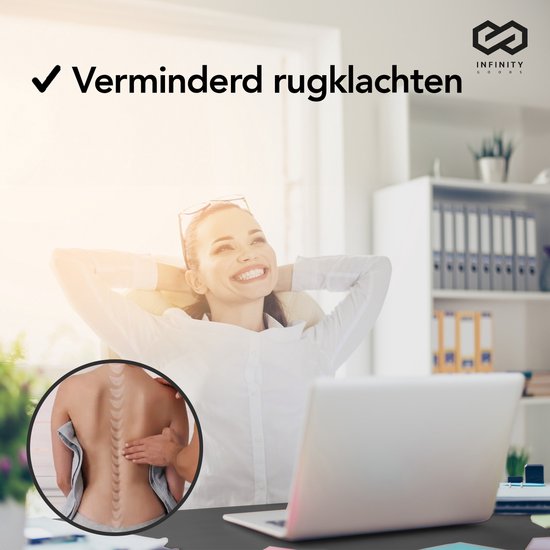 Infinity Goods Zit Sta Bureau - Elektrisch Verstelbaar In Hoogte - 140 x 60 CM - Zwart