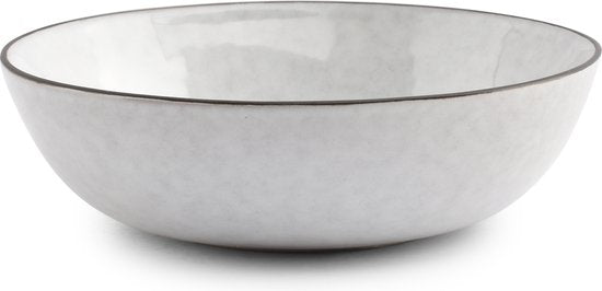 S|P Collectie Kom 13xH4cm wit Fina (Set van 4)
