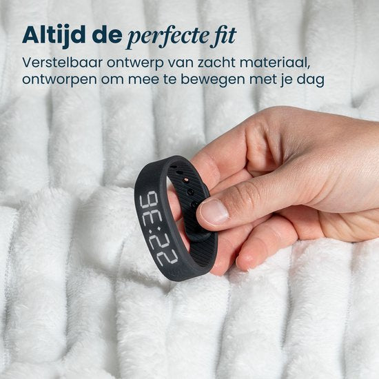 DreamCare Trilwekker - Wekker Armband - voor Diepe Slapers & Slechthorenden - Stappenteller Horloge - Stille Wekker