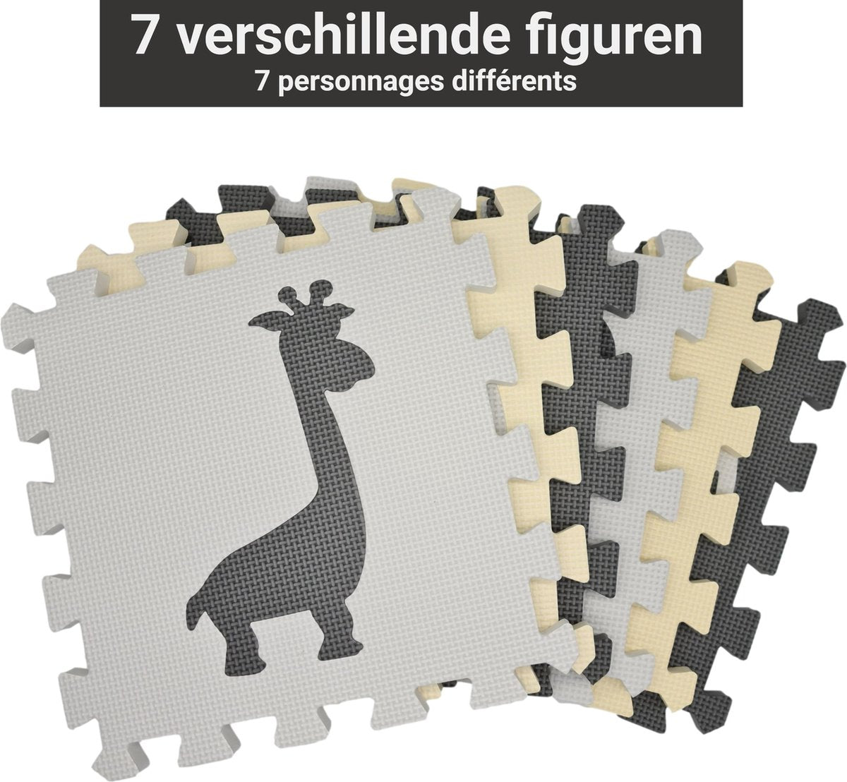 GIZMO Speelmat XL – EVA Foam - Opstaande Rand – Veilig  - Comfortabel – 150x150x1.5 cm