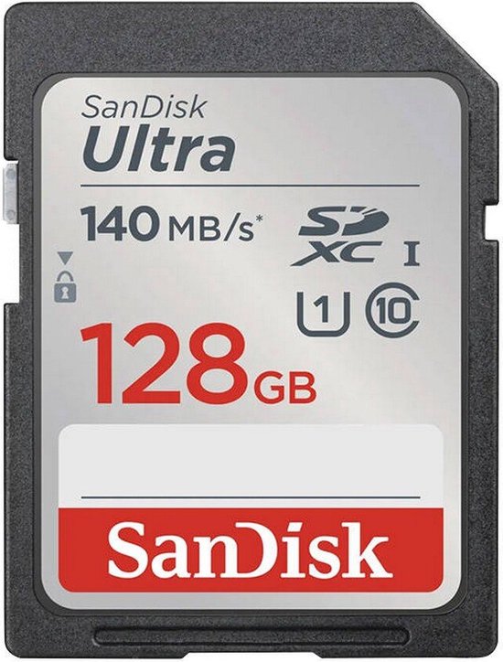 SANDISK Ultra SDXC - Geheugenkaart - 128 GB