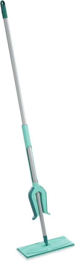 Leifheit Picobello vloerwisser M Micro Duo met steel - 33 cm wisbreedte - turqouise - grijs