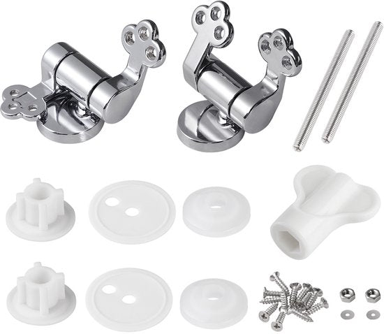 Casaria Wc-bril met Deksel Sluitingsmechanisme Toiletzitting MDF Wit