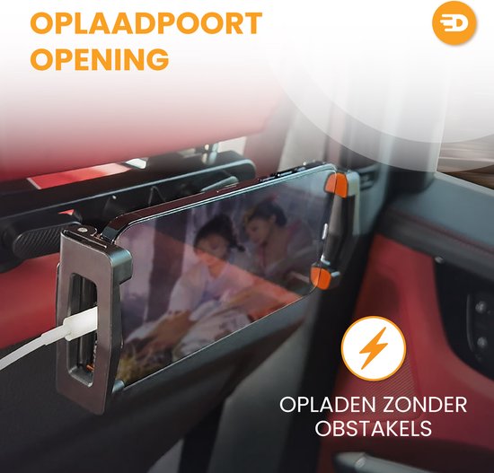 Drivv Tablet Houder Auto - Universeel - 360 Graden Draaibaar - Antislip - Zwart