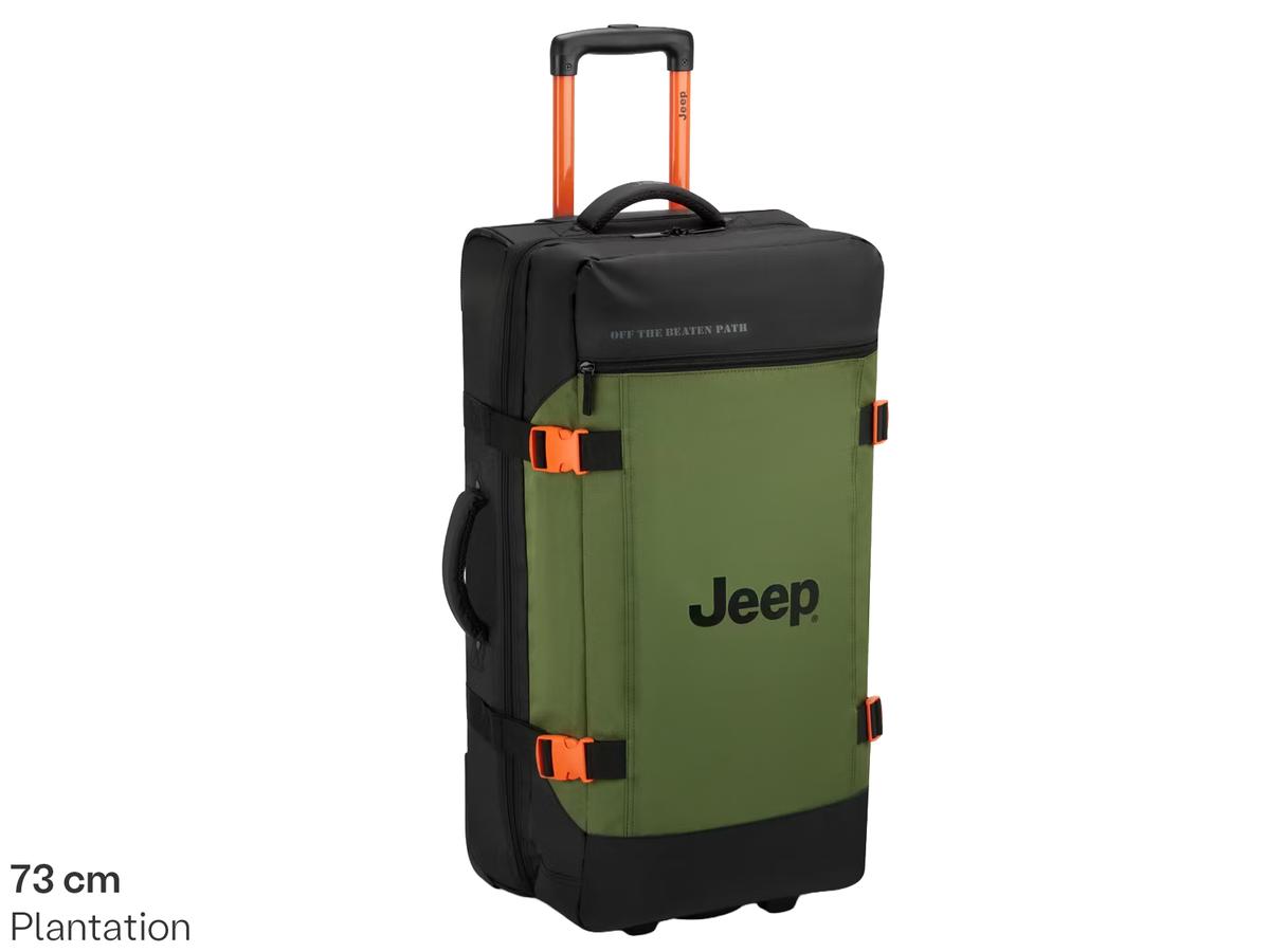 Jeep Duffle Bag - Trolley Duffel Tas - maat M 73 cm - Zwart