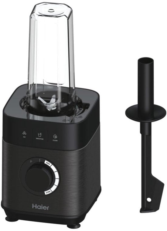 Haier Blender - 6 standen - Easy Clean - Glazen kan - IJs-crusher - 2L - 1200 W - Zwart - HBL5B2 011