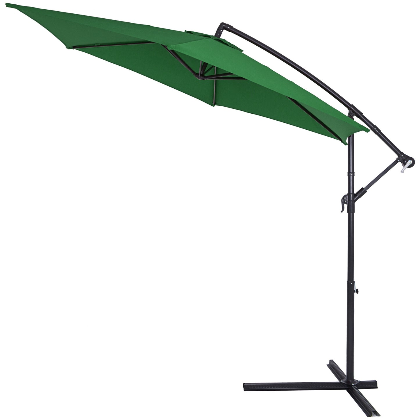 Kingsleeve Zweefparasol - Ø330cm UV-Bescherming 50+ Slinger - Groen