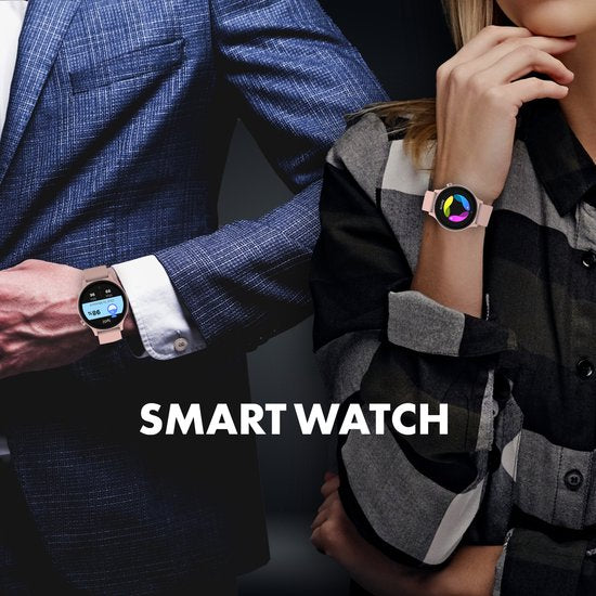 Denver Smartwatch SWC338 - Volledige Belfunctie, Hartslag, Bloeddruk, Saturatie, Slaapmonitor, Multisport - Android & iOS - Roze
