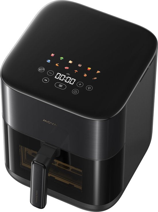 MOVA Tech AeroChef FD10 Pro Enkel 6 l Vrijstaand 1800 W Heteluchtfriteuse Zwart