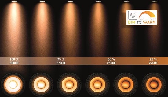 Lucide ZEFIX - Plafondspot (Plafondlamp) - LED Dim to warm - GU10 (ES111) - 2x12W 2200K/3000K - Zwart