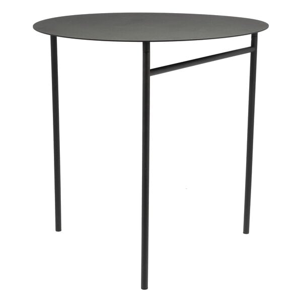 Zone Denmark Disc Bijzettafel – Opvouwbaar – Zwart – Ø 70 x 72 cm