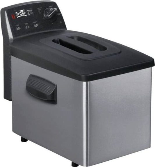 Fritel Turbo SF4350B Enkel 4 l Vrijstaand 2800 W Frituurpan Zwart, Roestvrijstaal