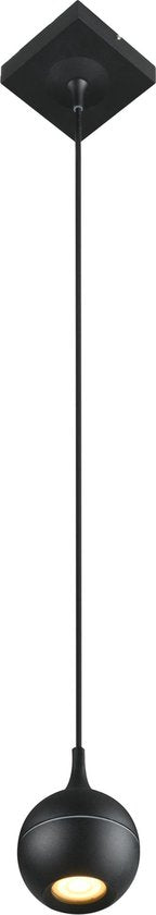 Lucide FAVORI - Hanglamp Badkamer - 1xGU10 - IP44 - Zwart