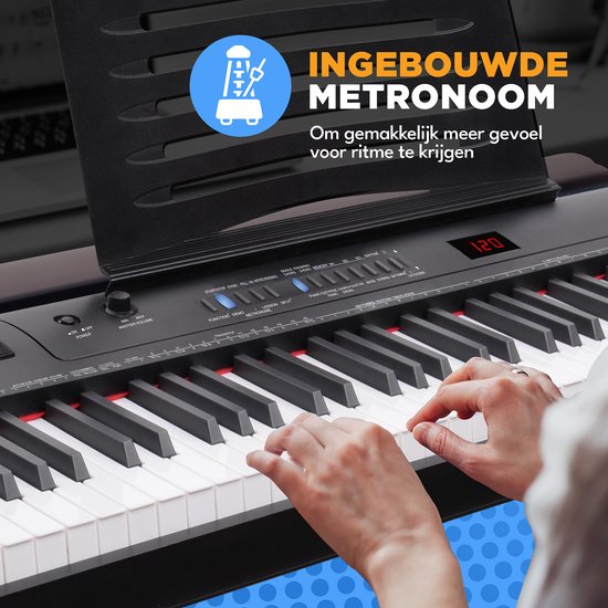 Finesse Digitale Piano - 88 Gewogen Toetsen - Keyboard Piano - Elektrische Piano