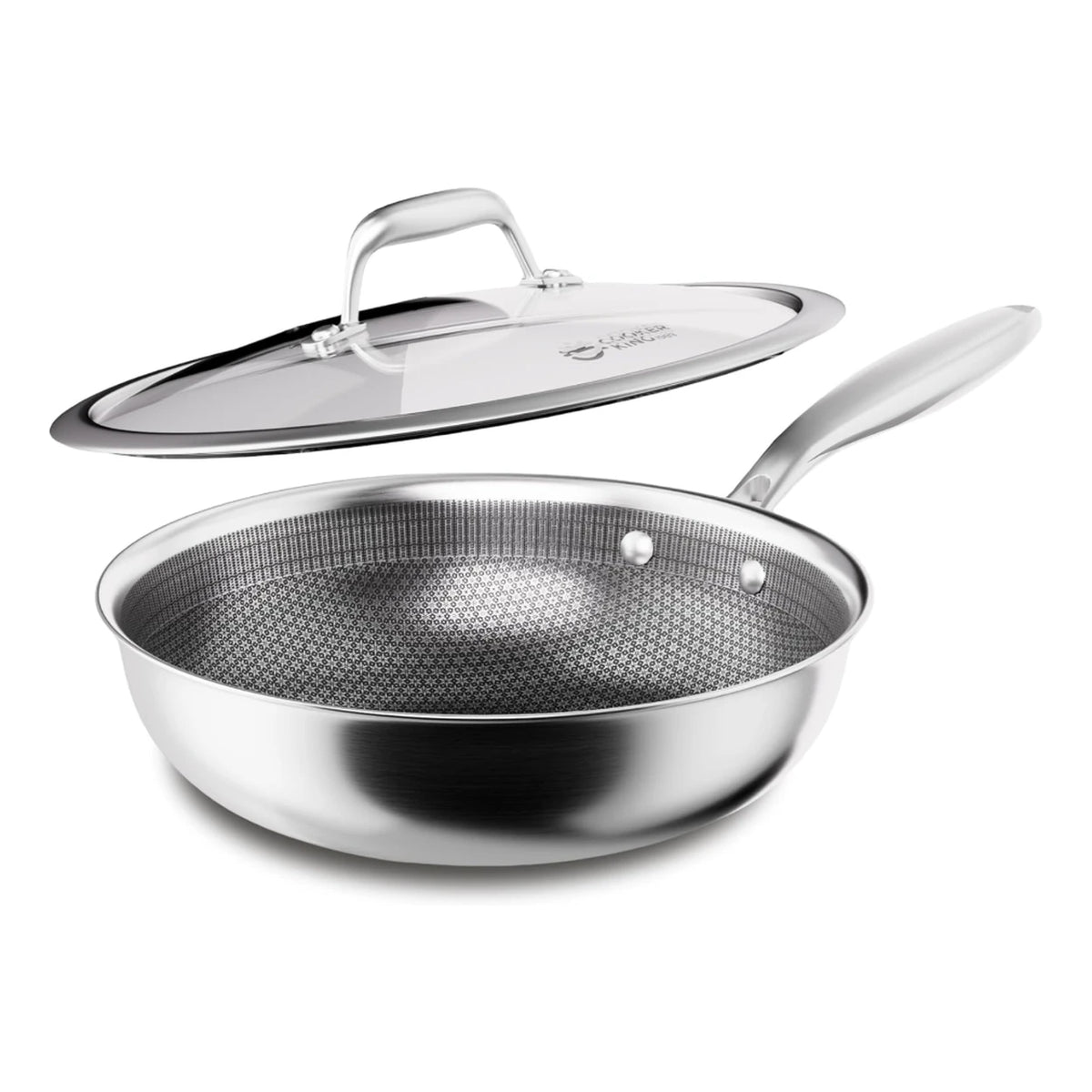 COOKER KING wokpan - 26 cm - 3-laags RVS - antiaanbaklaag