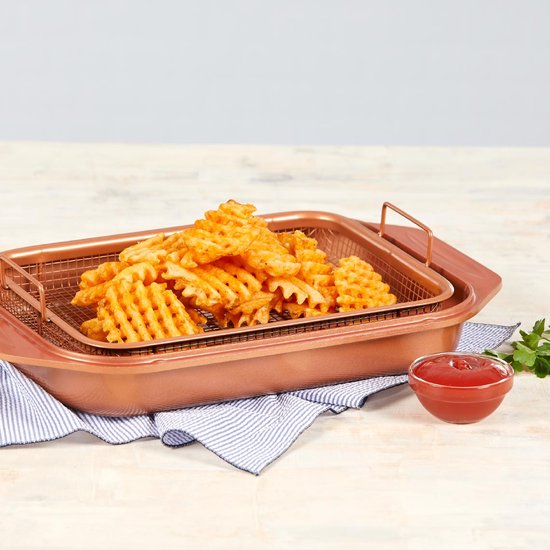 Livington Copperline WonderCooker - 14-in-1 keukenset - braadpan, grillpan, slowcooker en meer - Kookset voor alle soorten fornuizen, inclusief inductie