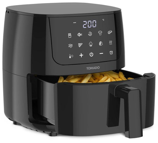 Tomado TAF2002B - Mini airfryer - Heteluchtfriteuse - 2 liter - Digitaal display - PFAS vrij