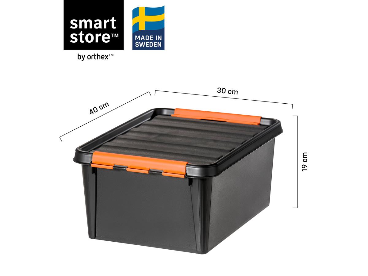 Orthex SmartStore Pro 15 Opbergbox - Stapelbaar - 14 Liter - Zwart