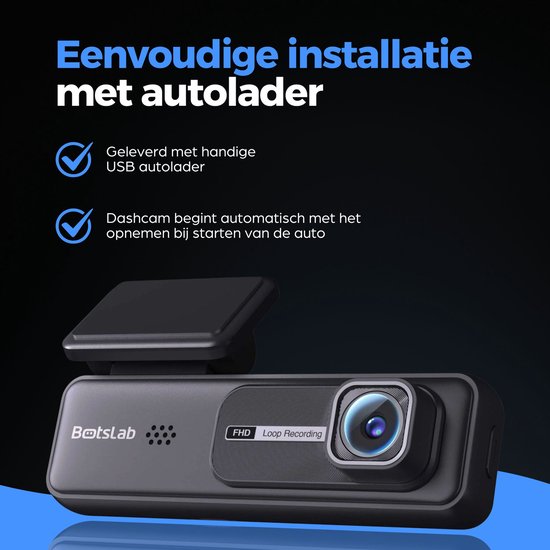 Botslab HK30 Pro 2K Wifi dashcam - 2K resolutie - Wifi met App - 140 graden kijkhoek - Parkeermodus - dashcam voor auto