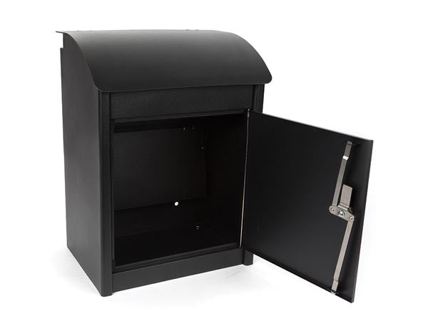 Perel Pakketbrievenbus Malm e, wandmontage, incl. 2 sleutels, afmetingen (H x B x D) 50.5 x 42 x 26 cm, zwart