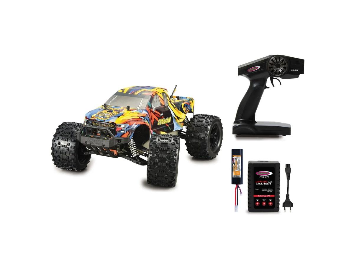 Jamara Crossmo Monstertruck - 4WD - 1:10 schaal - 44 x 33,5 x 22,5 cm - Multicolor