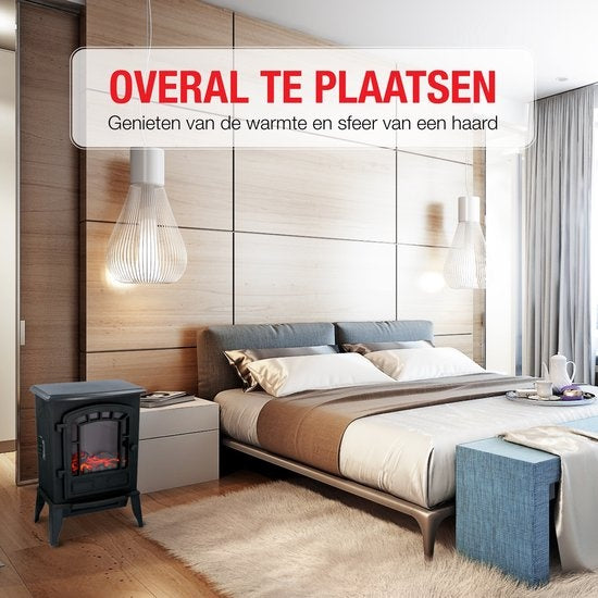 Classic Fire - Elektrische Sfeerhaard Torino - Elektrische Kachel - LED Vlammen - 2000W