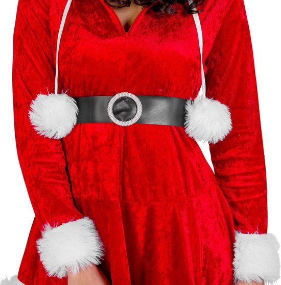 Dressforfun Vrouwenkostuum Mrs. Santa Claus L - verkleedkleding kostuum halloween verkleden feestkleding carnavalskleding carnaval feestkledij partykleding - 300308